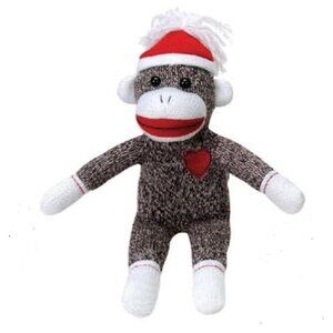 11" Cuddle Sock Monkey - Brown
